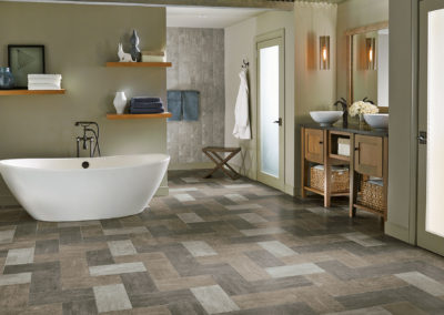Tile flooring in a bathroom - Ceramic & Porcelain Tile page